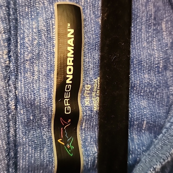 Greg Norman Collection Heather Blue Short Sleeve Tee - Picture 3 of 10